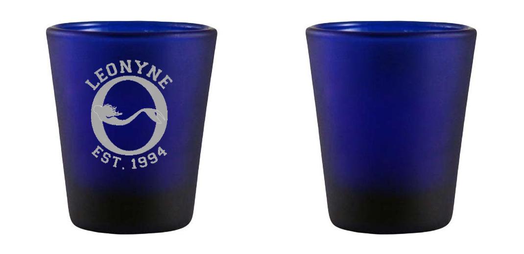 1.75oz Custom BarConic® Dark Blue Frosted Shot Glass