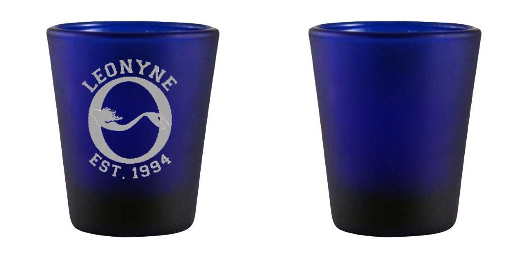 1.75oz Custom BarConic® Dark Blue Frosted Shot Glass