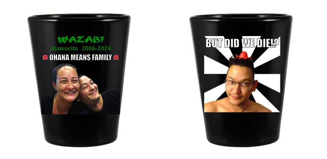 1.75 oz Custom BarConic® Black Shot Glass