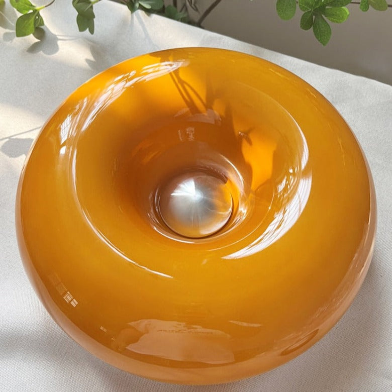 Glass Donut Table Lamp