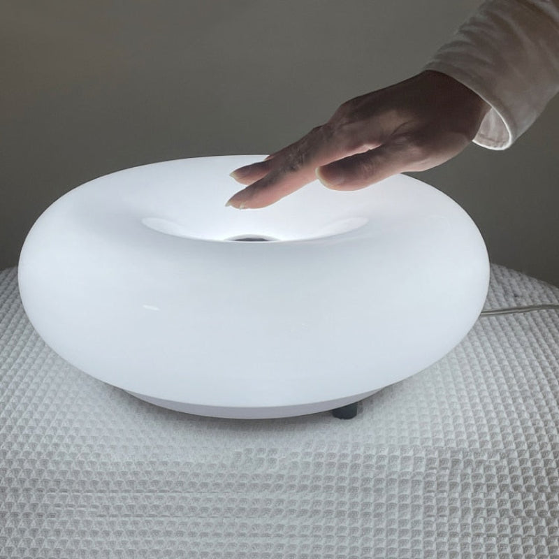 Glass Donut Table Lamp