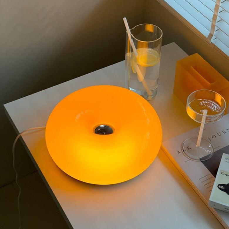 Glass Donut Table Lamp
