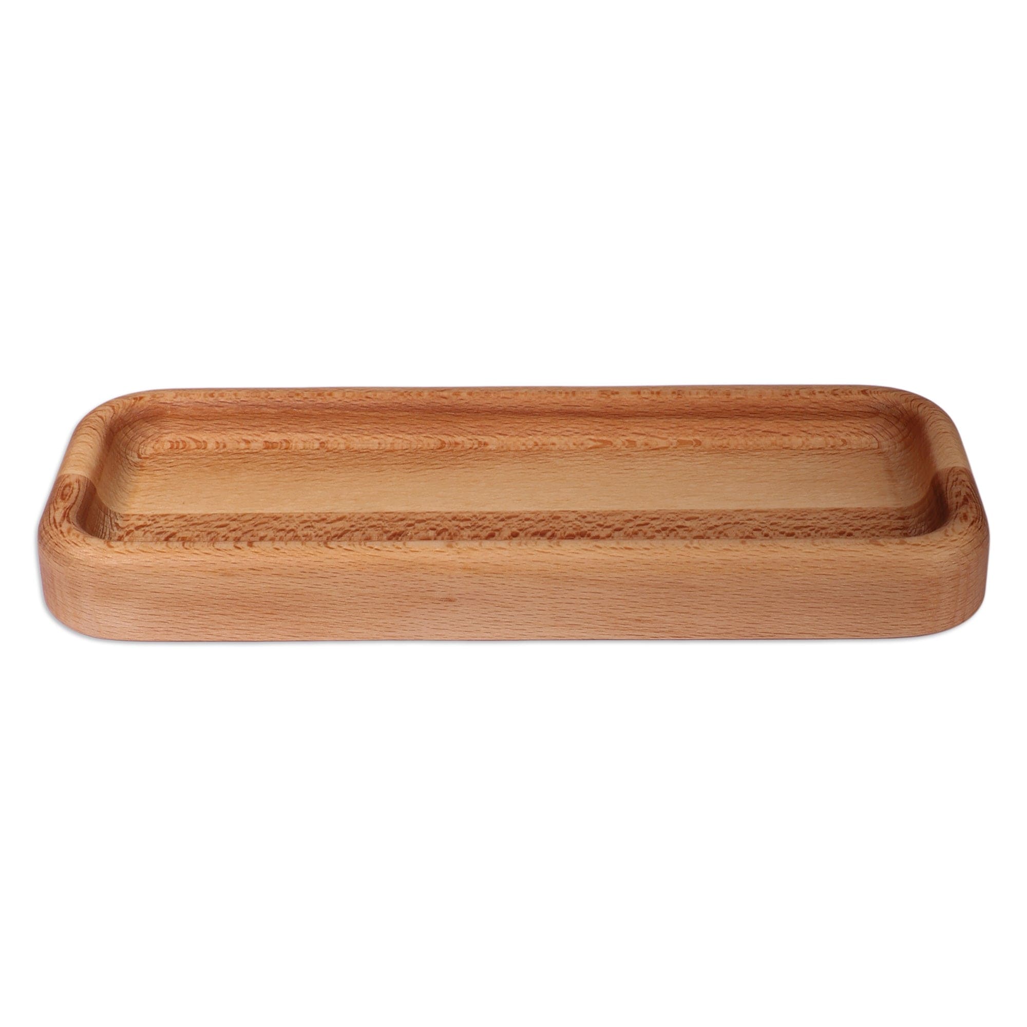 Minimalist Polished Rectangular Beechwood Appetizer Plate - Ambrosia Line