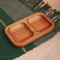 Minimalist-Inspired Beech Wood Appetizer Plate from Armenia - Tasty Duo