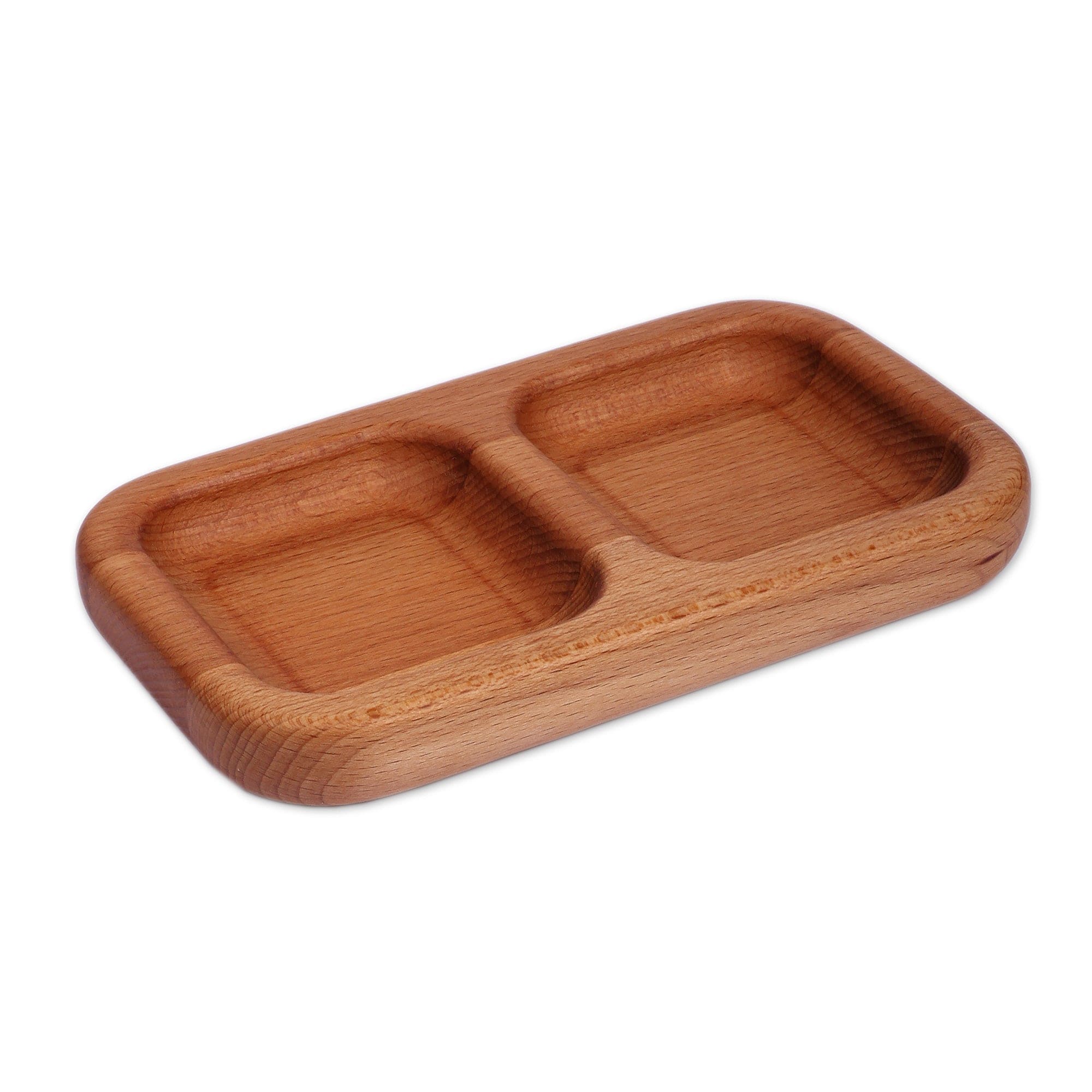 Minimalist-Inspired Beech Wood Appetizer Plate from Armenia - Tasty Duo