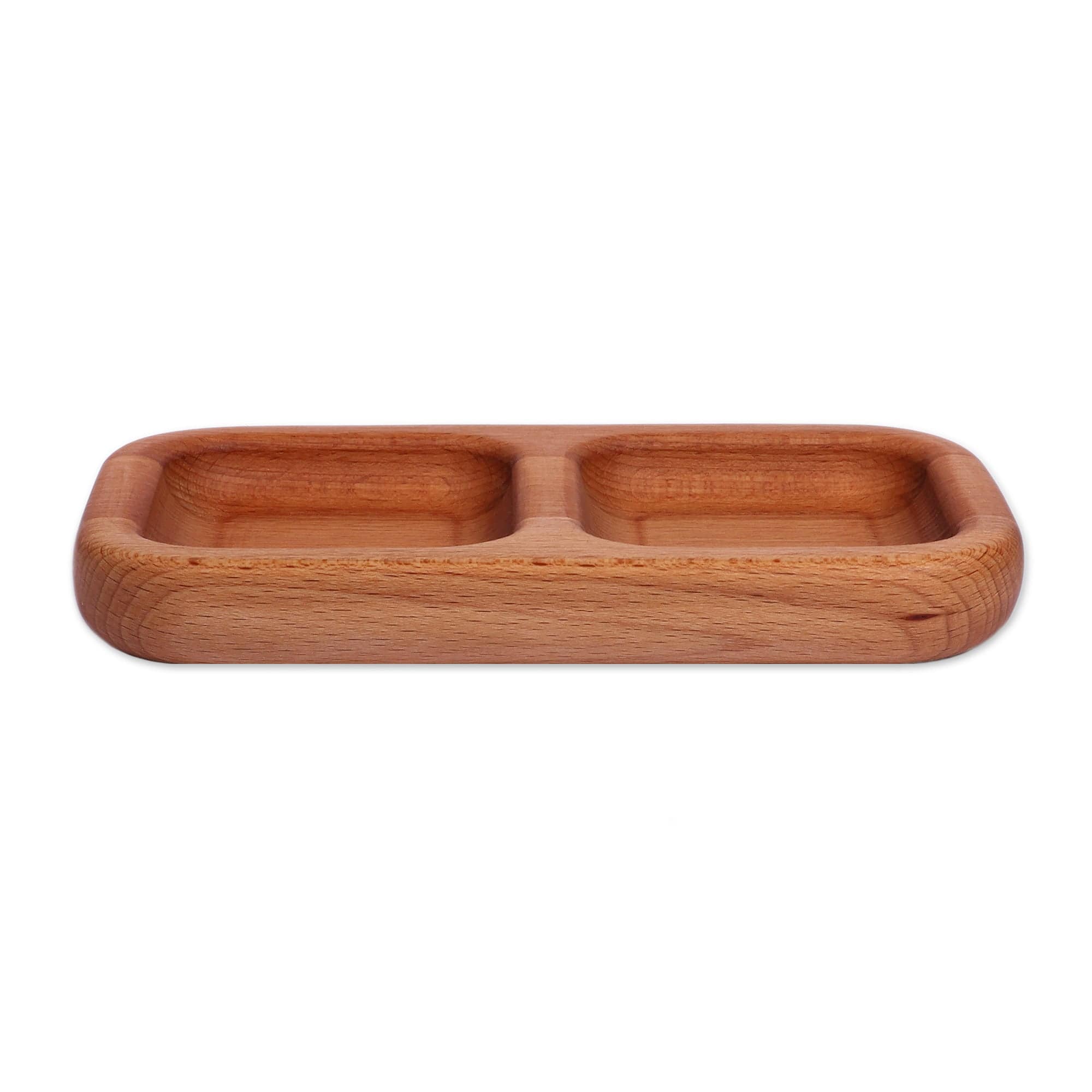 Minimalist-Inspired Beech Wood Appetizer Plate from Armenia - Tasty Duo